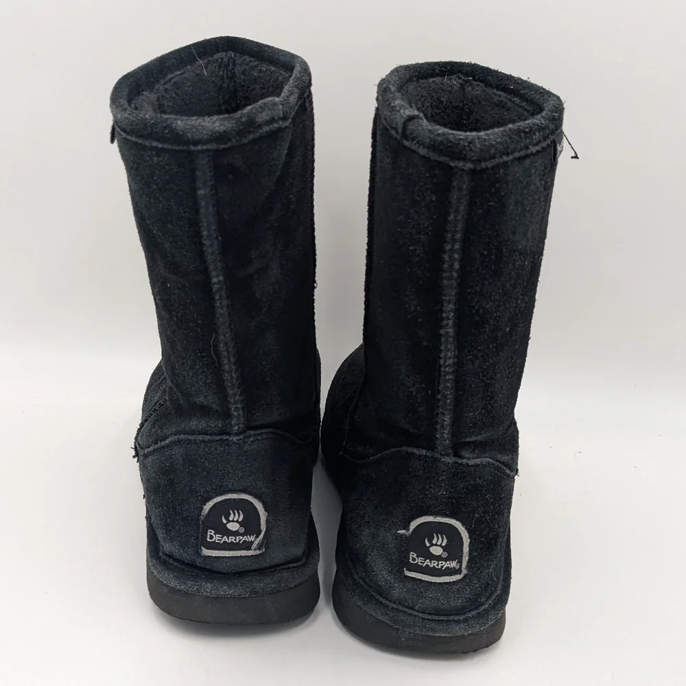 BearPaw Black Suede Boot 7/8